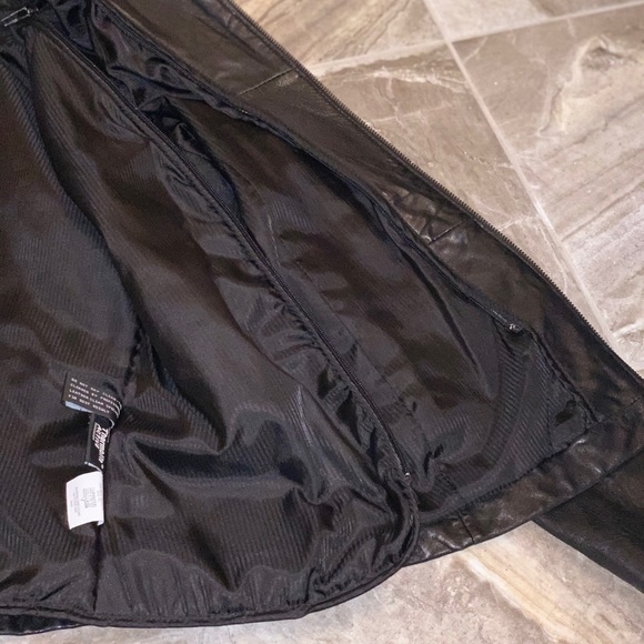 Women’s Raffaelo Soft Leather Zip Up Jacket - Picture 5 of 6